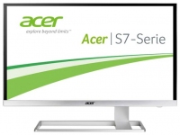 МОНИТОР 27" Acer S277HKwmidpp alum  (IPS, LED, LCD, ZeroFrame, 3840x2160, 4 ms, 178°/178°, 300 cd/m, 100M:1, +DVI ,+HDMI, +DP,  +MM)