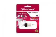 Флеш накопитель 16GB Transcend JetFlash 890, USB 3.1/USB Type-C, серебряный