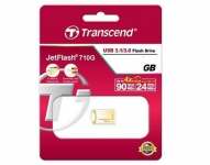 Флеш накопитель 64GB Transcend JetFlash 710, USB 3.1, Металл Золото