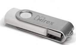 Флеш накопитель 8GB Mirex Swivel, USB 2.0, Белый