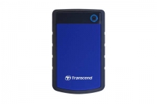 Внешний жесткий диск 1TB Transcend StoreJet 25H3B, 2.5", USB 3.0, резиновый противоударный, Синий