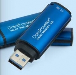 Флеш накопитель 4GB Kingston DataTraveler Vault Privacy DTVP30, 256bit AES Encrypted, USB 3.0, водонепроницаемый, Синий