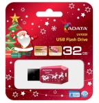 Флеш накопитель 32GB A-DATA UV100, USB 2.0, Красный Christmas