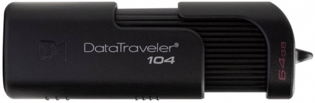 Флеш накопитель 64GB Kingston DataTraveler 104 USB 2.0  Черный