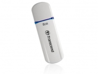 Флеш накопитель 8GB Transcend JetFlash 620, USB 2.0, Белый/Синий