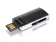 Флеш накопитель 8GB Transcend JetFlash 560, USB 2.0, Хром/Черный