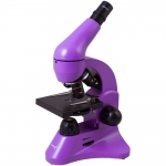 Монокулярный микроскоп Rainbow 50L с набором для опытов, фиолетовый