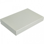 Коробка Horizon, серебристая, 29,7х18х3,5 см, переплетный картон