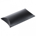 Упаковка «Подушечка», черная картон, в разложенном виде: 29х14 см, в сложенном виде (внутренний размер): 19х14х5 см