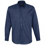 Рубашка мужская с длинным рукавом Bel Air темно-синяя (кобальт)