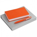 Набор Basis Mini: ежедневник и ручка, оранжевый