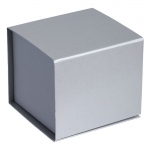 Коробка Alian, серебристая, 13,5х12,5х11,5 см, переплетный картон