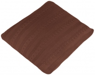 Декоративная подушка Comfort, темно-коричневая (кофейная)
