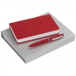 Набор Basis Mini: ежедневник и ручка, красный