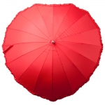 Зонт трость «Сердце», красный