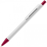 Ручка шариковая Chromatic White, белая с красным