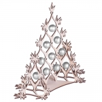 Сборная елка «Новогодний ажур», с серебристыми шариками