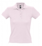 Рубашка поло женская People 210 нежно-розовая