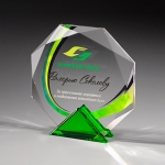 Награда из прозрачного и цветного стекла CA085 B-GN