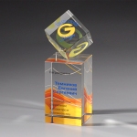 Награда из прозрачного стекла CA202 L