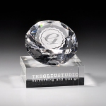 Награда из прозрачного стекла на постаменте CA510-CLR