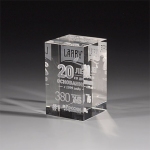 Награда из прозрачного стекла CV830
