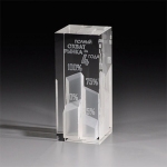 Награда из прозрачного стекла CV832