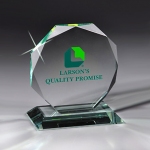 Награда из прозрачного стекла на постаменте JA080 A
