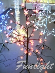 Дерево Сакура LED, ствол коричневый, H-1,5м, 120 красных диодов