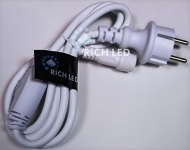 Блок питания для ARGB Хамелеон гирлянд Rich LED 10А, провод белый
