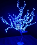Светодиодное дерево Сакура Rich LED, 1,5 м, белые ветки, 480LED, 24 B, IP65, синее