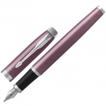 Ручка перьевая PARKER "IM Core Light Purple CT", корпус светло-пурпурный лак, хромированные детали, синяя, 1931632