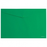 Папка-конверт с кнопкой ERICH KRAUSE "Classic", A4, до 120 листов, непрозрачная, зеленая, 0,18 мм, 42925, 47111