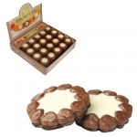 Печенье БИСКОТТИ (Россия) "Ноттэ", шоколадное с кремом, глазированное, сдобное, 2 кг, шоу-бокс