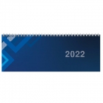 Планинг датированный 2022 (285х112 мм), STAFF, гребень, картонная обложка, 60 л., "Однотонный", 113355
