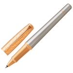 Ручка-роллер PARKER "Urban Premium Aureate Powder GT", корпус серебристый, позолоченные детали, черная, 1931574