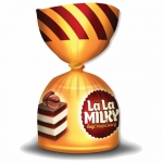 Конфеты шоколадные БОГАТЫРЬ "La La MILKY" с молочно-желейной начинкой "Тирамису", 1 кг, ПР6612