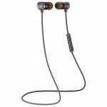 Наушники с микрофоном (гарнитура) DEFENDER OUTFIT B710, Bluetooth, беспроводые, черные с оранжевым, 63712