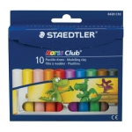 Пластилин классический STAEDTLER "Noris Club", 10 цветов, 200 г, картонная упаковка, 8420 C10