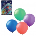 Шары воздушные 12" (30 см), комплект 100 шт., 12 пастельных цветов, в пакете, 1101-0006