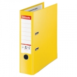 Папка-регистратор ESSELTE "VIVIDA Plus", А4+, с двухсторонним покрытием из пластика, 80 мм, желтая, 624076