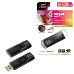 Флеш-диск 64 GB, SILICON POWER Blaze B50, USB 3.1, черный, SP64GBUF3B50V1K