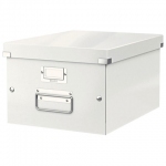 Короб архивный LEITZ "Click & Store" L, 200х369х482 мм, ламинированный картон, разборный, белый, 60450001