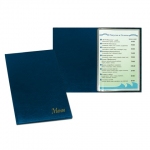 Папка "Меню" с 10 файлами, 220х320 мм, синяя, "ДПС", 2137.М-101