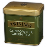 Чай TWININGS (Твайнингс) "Green tea Gunpowder", зеленый, железная банка, 100 г, F09013