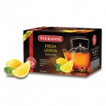 Чай TEEKANNE (Тиканне) "Fresh Lemon", черный, лимон, 20 пакетиков по 2 г, 0306_4555