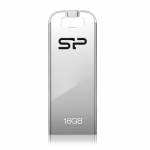 Флеш-диск 16 GB, SILICON POWER Touch T03, USB 2.0, металлический корпус, серебристый, SP16GBUF2T03V1F
