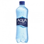 Вода ГАЗИРОВАННАЯ питьевая AQUA MINERALE (Аква Минерале), 0,5 л, пластиковая бутылка, 340038169
