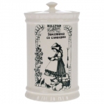Чай HILLTOP "Земляника со сливками", черный листовой, 125 г, керамическая чайница, F103