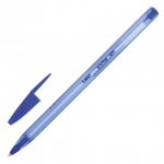 Ручка шариковая масляная BIC "Cristal Soft", СИНЯЯ, корпус тонированный, узел 1,2 мм, линия 0,35 мм, 951434